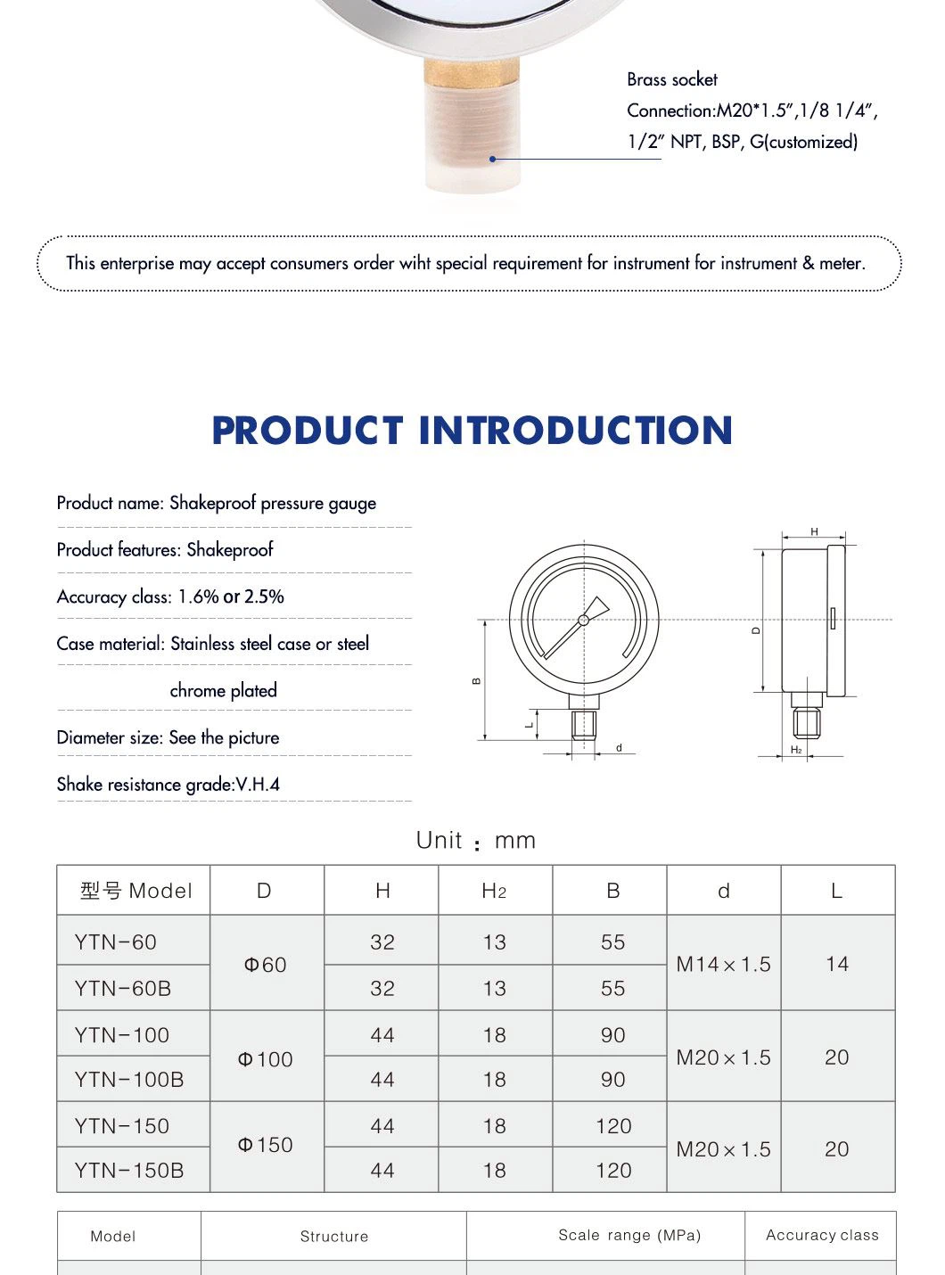 YTN-60-Copper-oil-plug-shockproof-pressure-gauge1_03