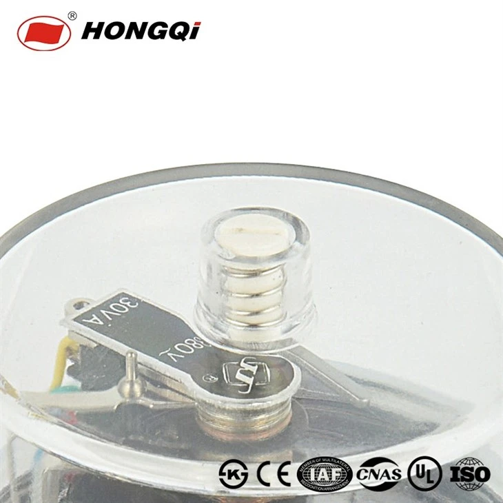 40mm Hongqi Electric Contact Pressure Gauge With Magnetic Assistance price