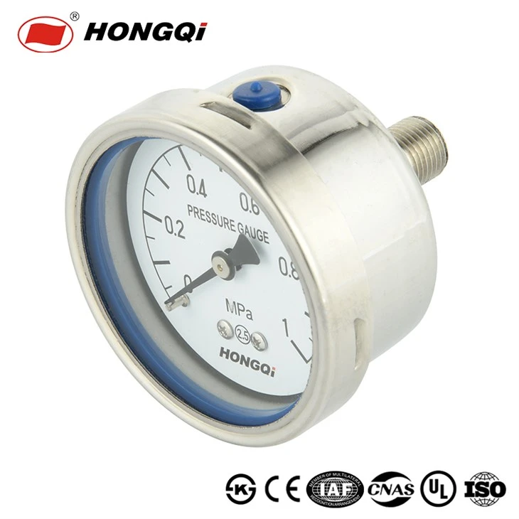 Axial Corrosion-Resistant Stainless Steel Pressure Gauge