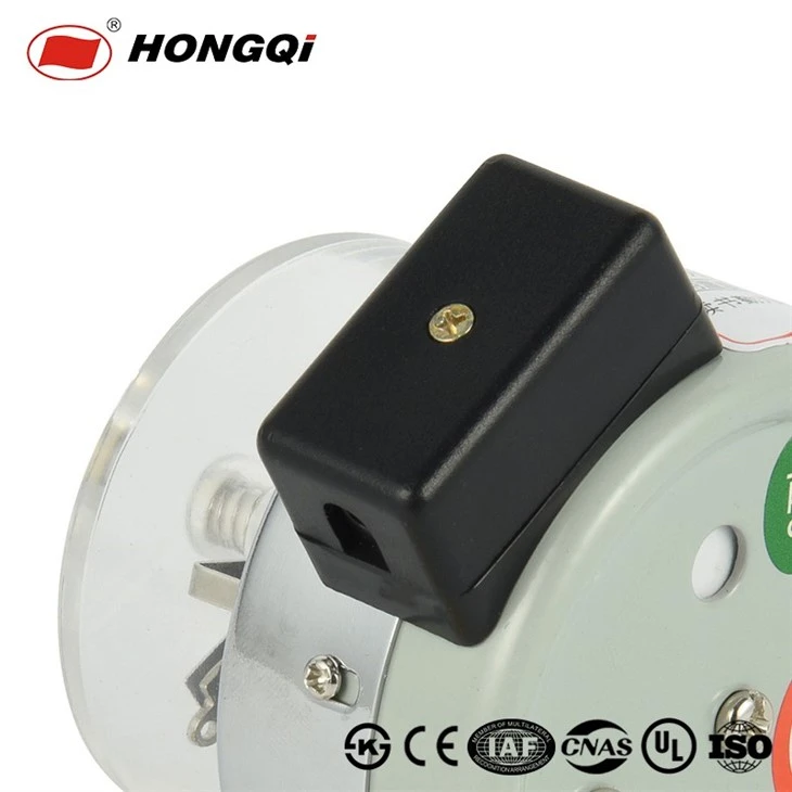 Hongqi 40mm Magnetic-Auxiliary Electric Contact Pressure Gauge factory