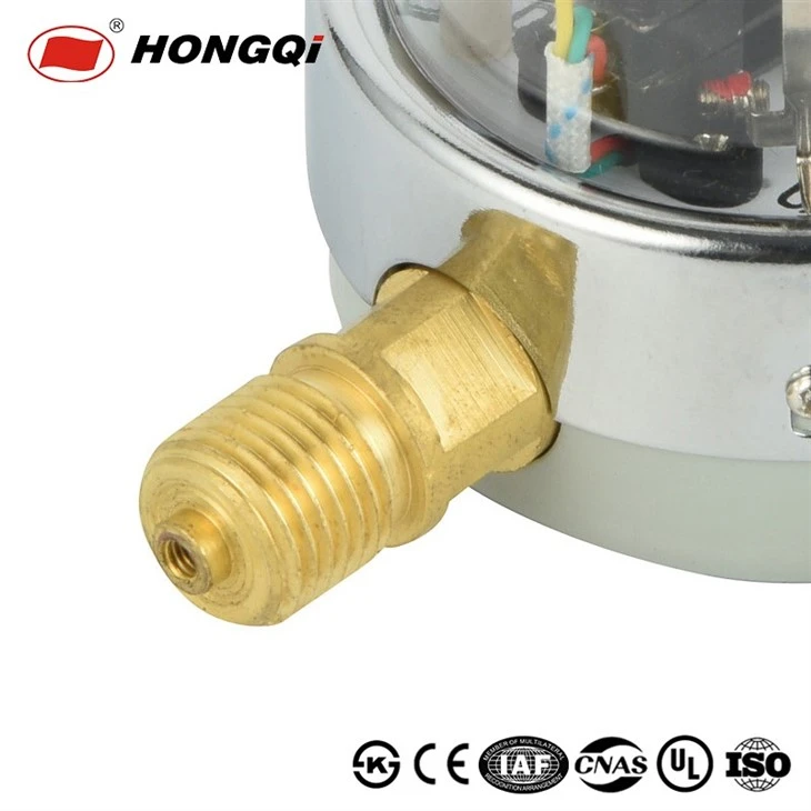 Hongqi 40mm Magnetic-Auxiliary Electric Contact Pressure Gauge high quality