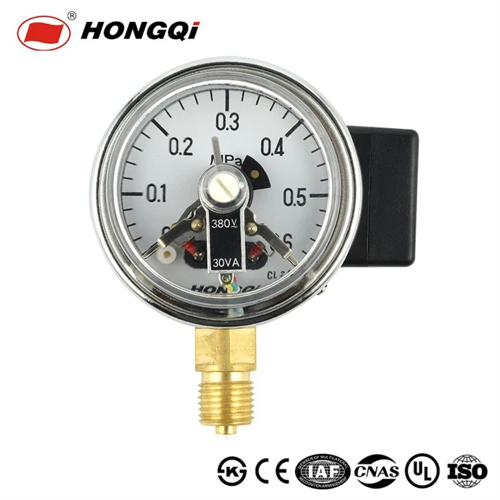 Hongqi Magnetic-Auxiliary Electric Contact Pressure Gauge