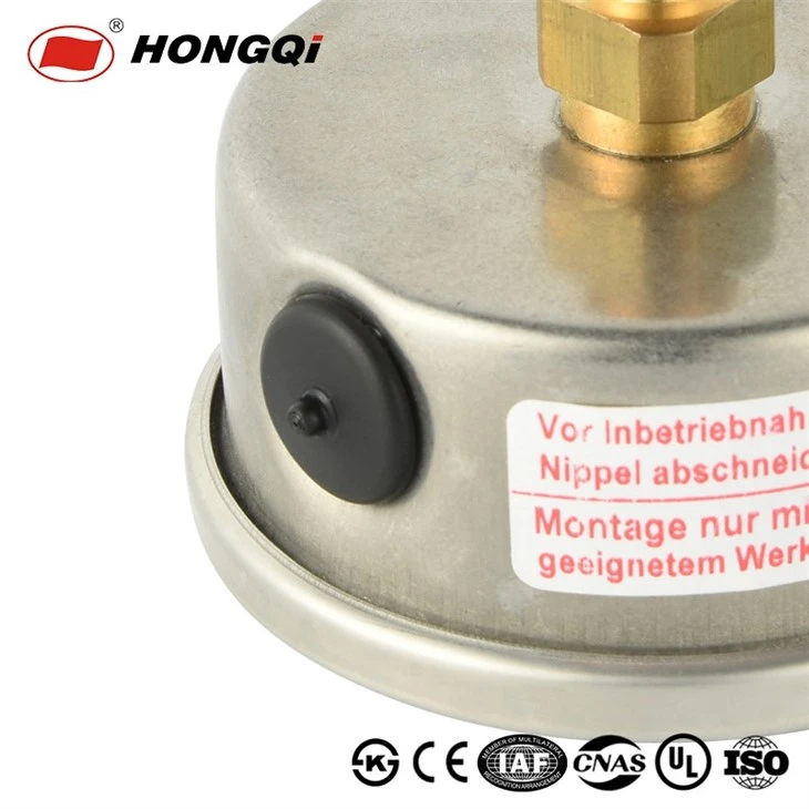 Oil-Filled Shock-Resistant Stainless Steel Axial Pressure Gauge best
