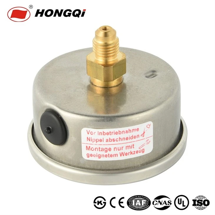 Oil-Filled Stainless Steel Axial Shock-Proof Pressure Gauge price