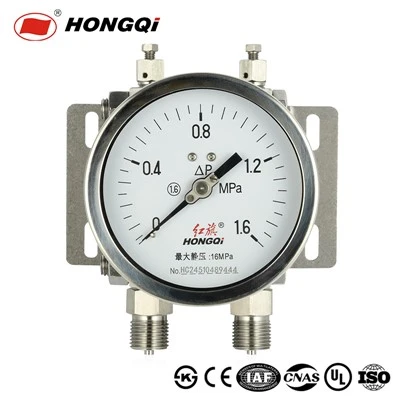 Hongqi Anti-Corrosion Diaphragm Differential Pressure Gauge