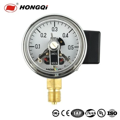 Hongqi Magnetic-Auxiliary Electric Contact Pressure Gauge