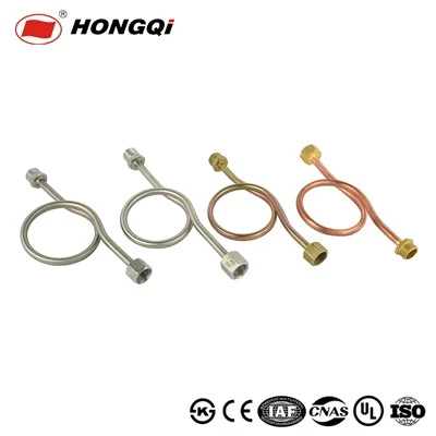 Pressure Gauge Condensation Bend, Thickened Snubber Tube in 304 Stainless Steel / Brass