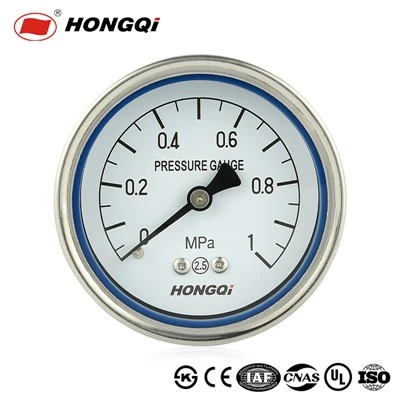 Stainless Steel Axial Mount Pressure Gauge With Corrosion Resistance