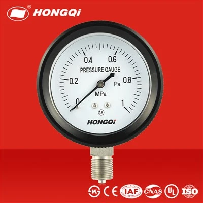 Universal Gas Medium Pressure Gauge, Stainless Steel Connector