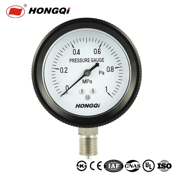 Universal Gas Pressure Gauge, Stainless Steel Thread Connector