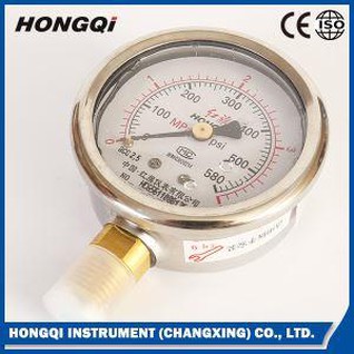 Hakin Diaphragm Seal Pressure Gauge with Ml Thread Type Knob Thread Flange Welded Design Threaded Process Connection