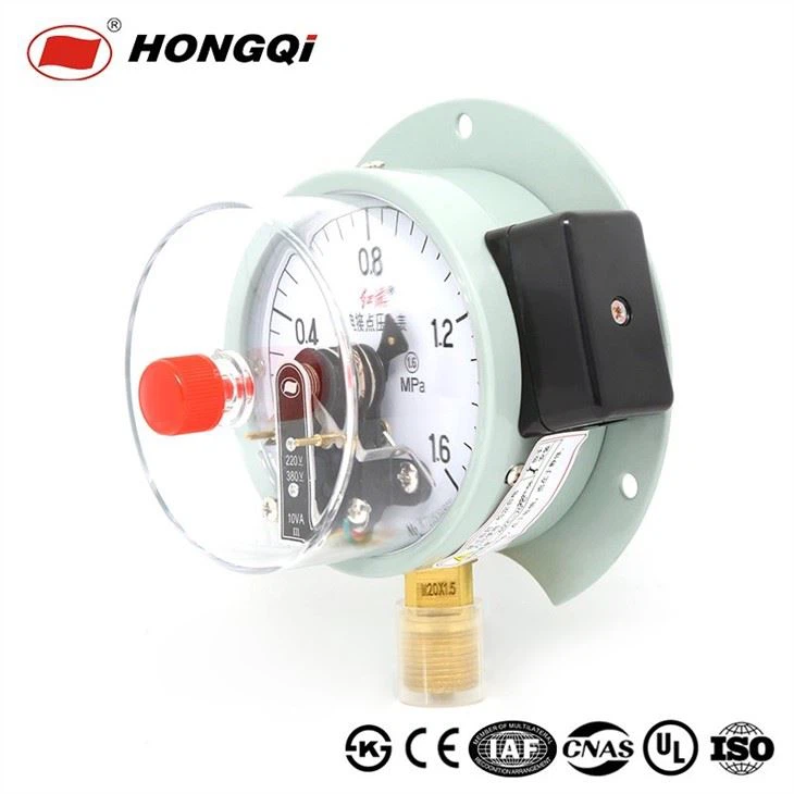 100mm YXC-100T Flange Pressure Gauge With Panel Mount