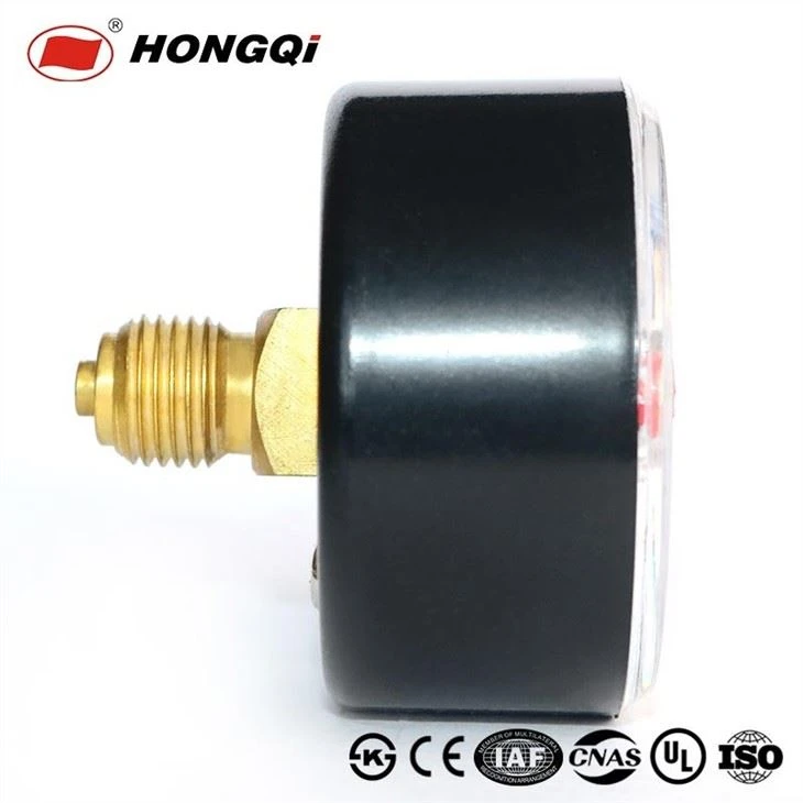 Bottom or Center Back Mount steel chrome plated pressure gauge