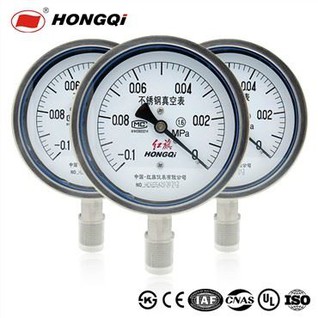 Diaphragm Bourdon Tube Vacuum Pressure Gauge For Vacuum Pumps