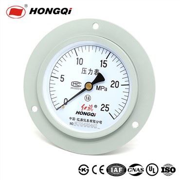 Lower Connection Bayonet Ring Low Pressure Gauge With Flanged