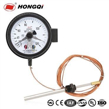 Pressure Thermometer With Electric Contacts