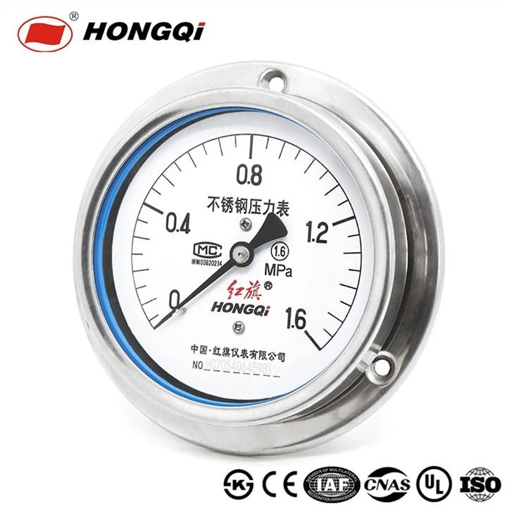 304  axial pressure gauge with flange