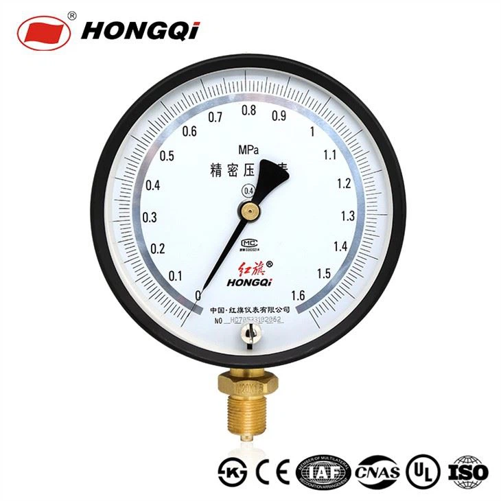 150mm 6"Copper Core High-Precision Pressure Gauge Connetion Size Customized