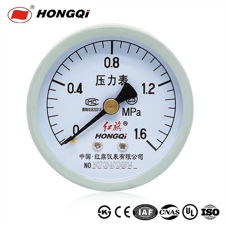 2.5Inch Gas/Oil Filled Pressure Gauge -40°c To +65°c Ambient Temperture