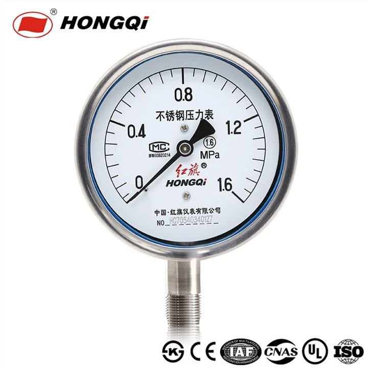 4" Full Stainless Steel Pressure Gauge Oil Filled Manometer