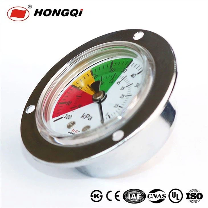 steel-chrome-plated-Spring-Pressure-Gauge