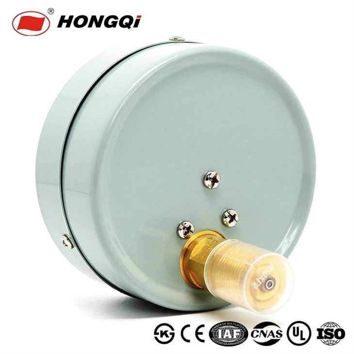 Back Connection Steel Chrome Plated Pressure Gauge