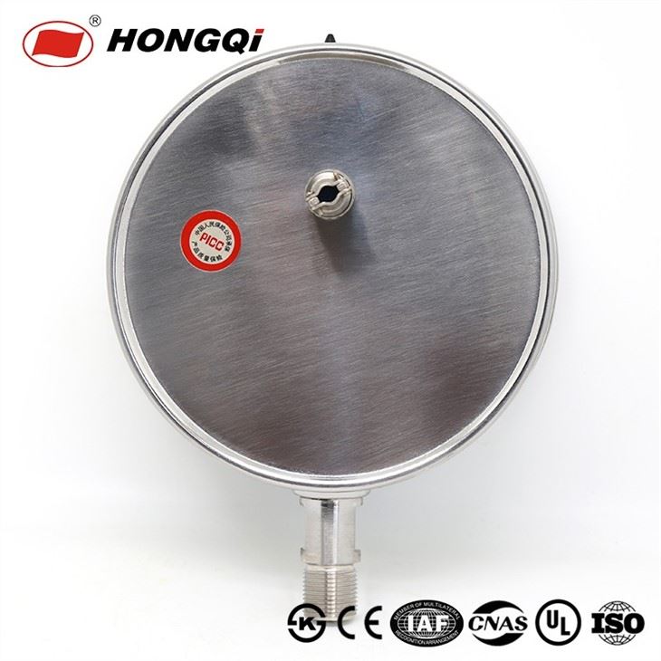 Electricity Contacts Pressure Gauge With Chrome Plated Steel Case