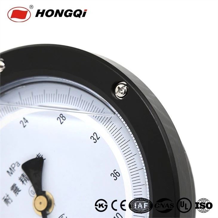 General Shockproof Precision Pressure Gauge Silicone/Glycerin Filled Manometer