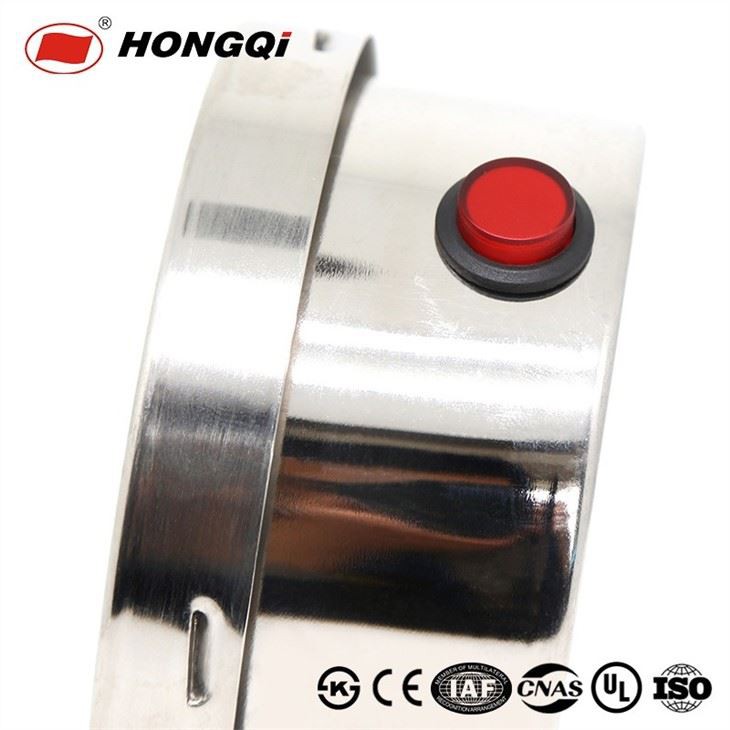 Hongqi 100mm Digital Pressure Gauges Manometer LCD Display Stainless Steel Case
