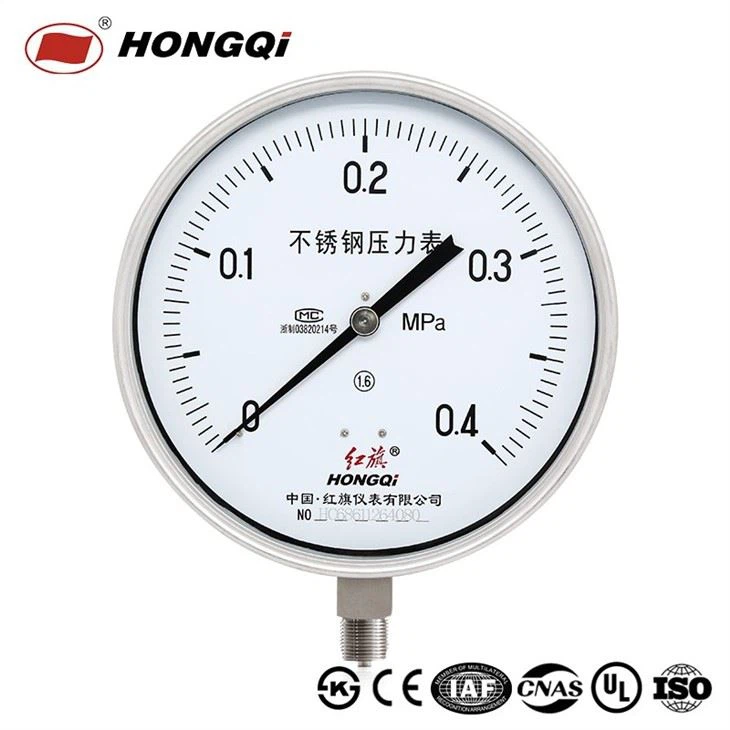 Hongqi 200mm Stainless Steel Oil Pressure Gauge
