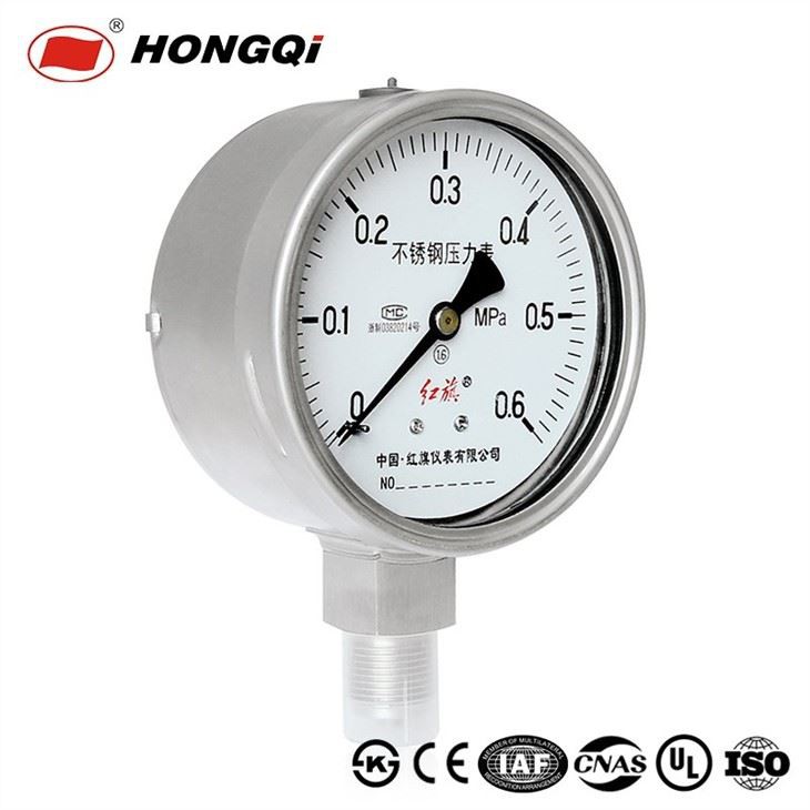 Hongqi YTQ-100BF Measuring Corrsive Media Anti-corrosive Stainless Steel Case