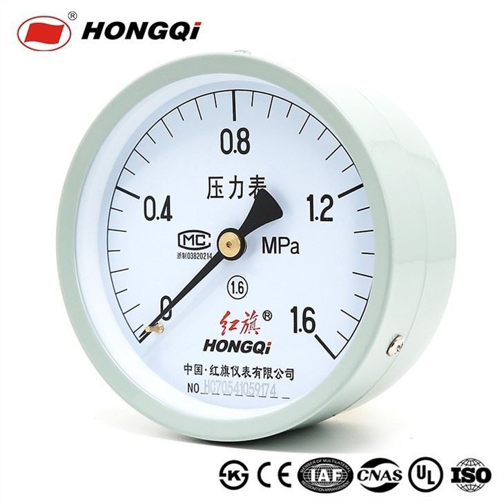 Multi-Purpose Spring Pressure Gauge With Painted Steel Case