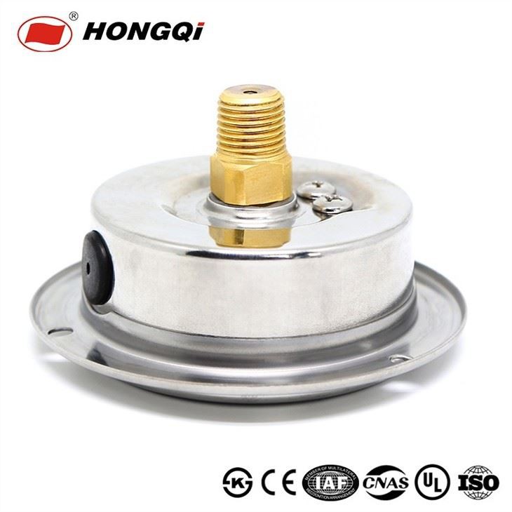 Shockproof Back Mount With Flange Pressure Gauge