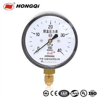 60mm Natural Gas Capsule Pressure Gauge Micro Capsule Pressure Meter