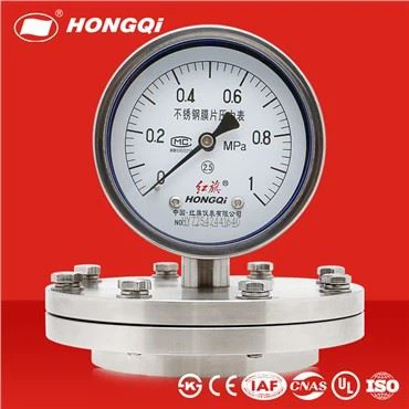 Diaphragm Pressure Gauge With Flange
