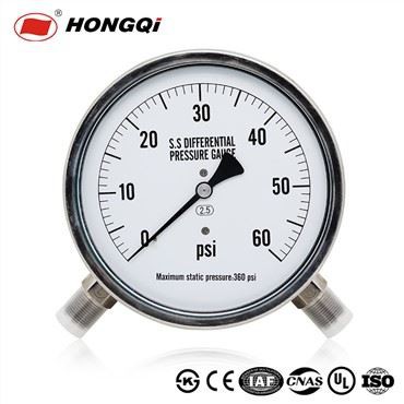Differential Pressure Gauge Maximum Static Pressure 360psi