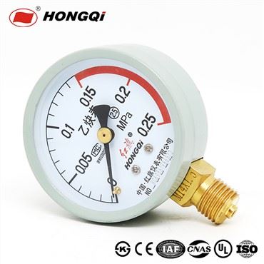 Gas Acetylene Pressure Gauge Accuracy Class 2.5