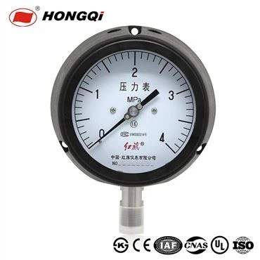 High Precision Safety Black Process Pressure Gauge Manometer