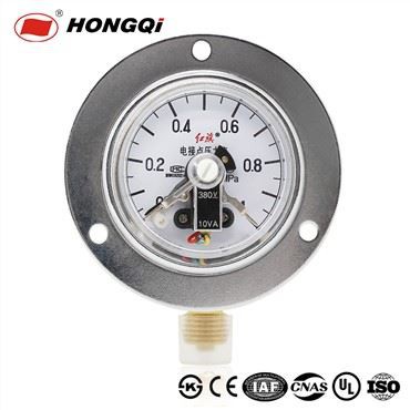 Oil/Liquids Filled Electric Contact Pressure Gauge Durable Copper Connector