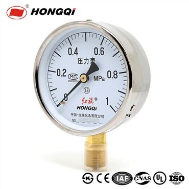 Pressure Gauge Ecnomical Manometer With Sensitive Pointer Y-100A Series