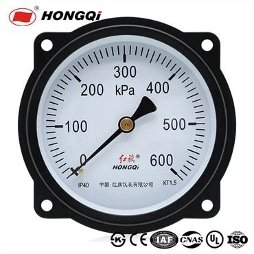 Pressure Gauges Axial Back Connection Type With Front Flange