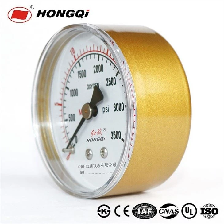 Y-60Z Brass Socket Gold Case Pressure Gauge