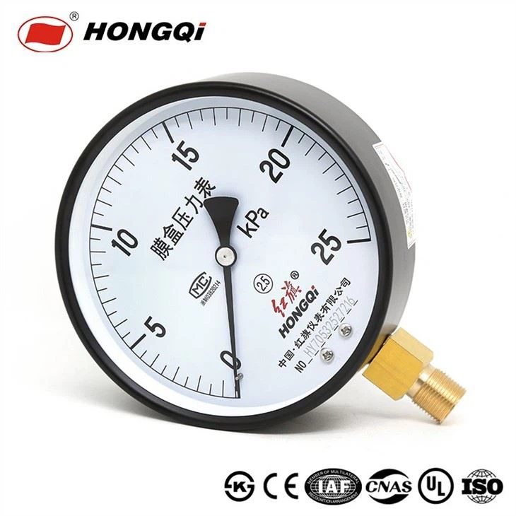 YE-150 Capsule Low Pressure Gauge OEM Design Pressure Meter